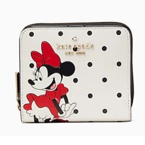 Disney x Kate Spade New York minnie mouse zip around wallet